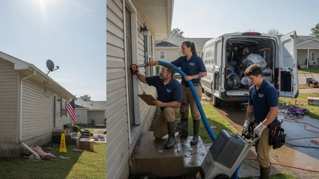 Ceiling Water Damage Restoration in Clarington, OH near me